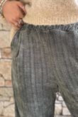 Nuk Stretch Velour Tapered Pant Khaki